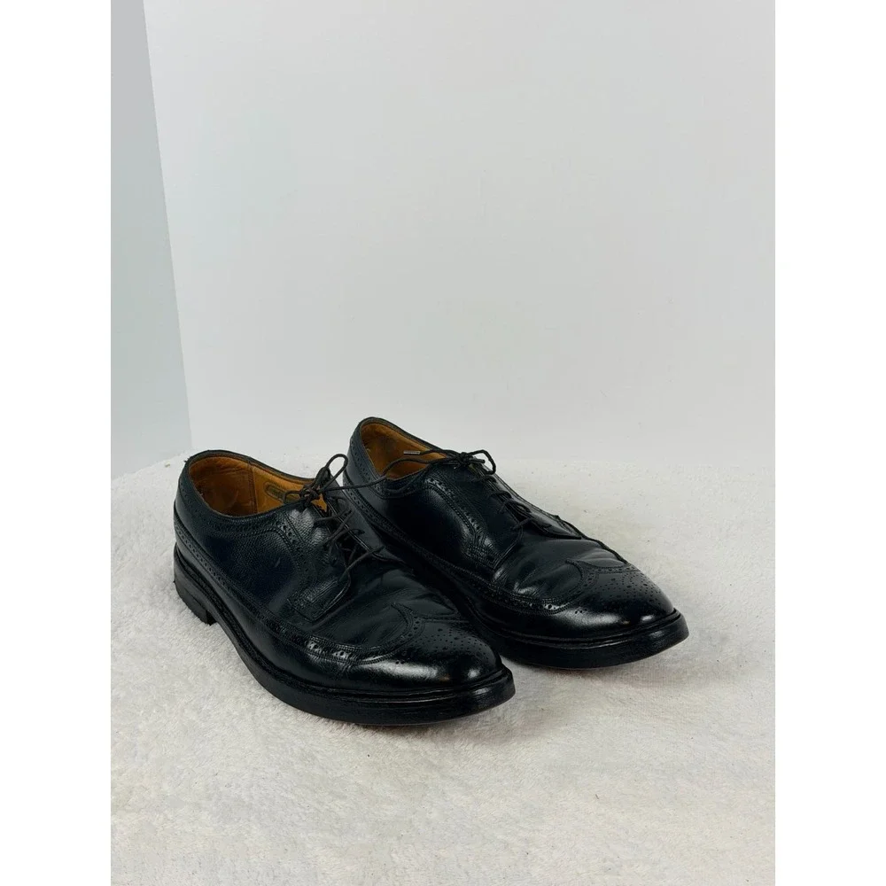 Royal Imperial by Florsheim Black Leather Longwing Blucher Dress Shoes Men US 13